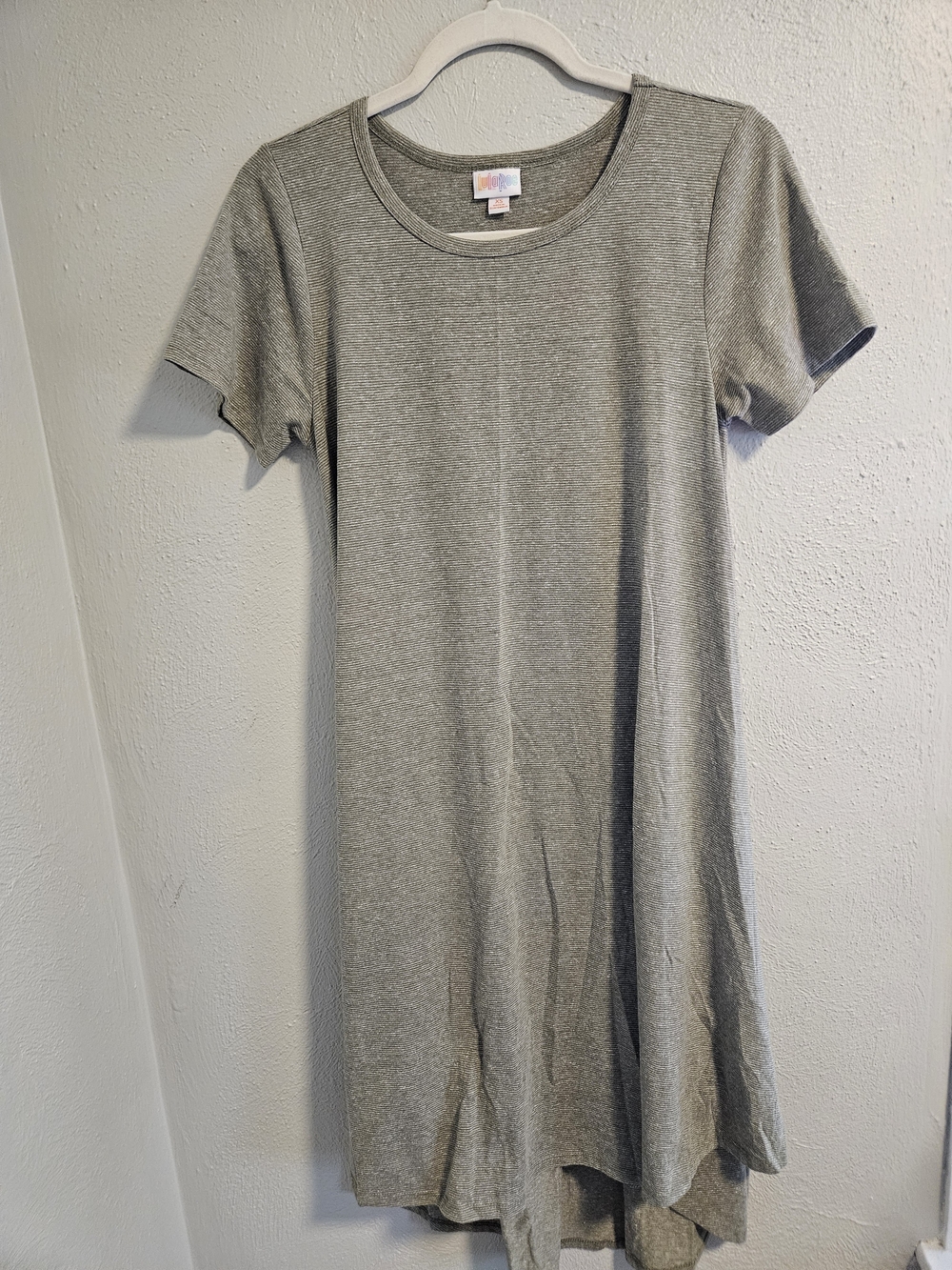 LuLaRoe Green Carly Midi T-Shirt Dress